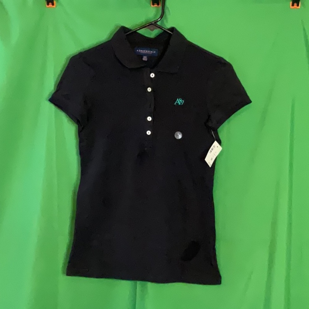 Aeropostale slim fit short sleeve polo shirt